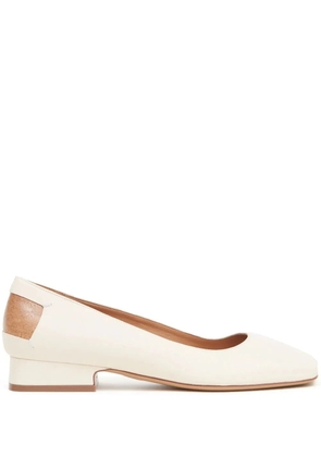 Maison Margiela Décortiqué four-stitch ballerina shoes - White