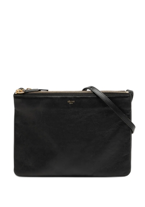 Celine Pre-Owned 2015 Large Lambskin Trio crossbody bag - Black