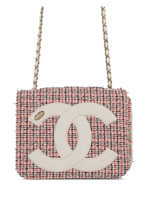 CHANEL Pre-Owned 2019 Tweed and Lambskin CC Mania Flap crossbody bag - Red