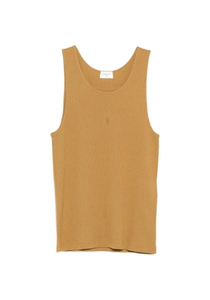 Saint Laurent ribbed vest - Neutrals