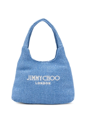 Jimmy Choo Beach Diamond logo shoulder bag - Blue