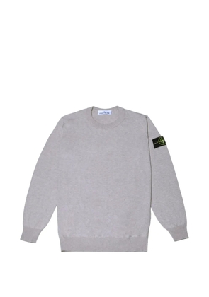 Stone Island patch crew-neck sweater - Grey