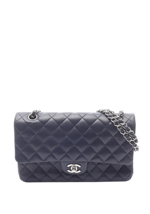 CHANEL Pre-Owned 2009-2010 Medium Classic Lambskin Double Flap shoulder bag - Blue
