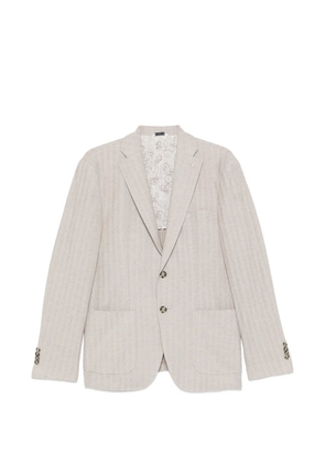 Manuel Ritz buttoned pocket blazer - Neutrals