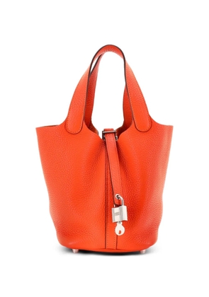 Hermès Pre-Owned Picotin Lock Bag Clemence PM bucket bag - Orange
