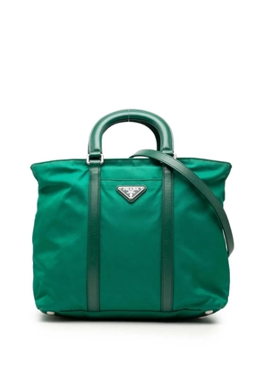 Prada Pre-Owned 2013-2025 Tessuto Convertible Tote satchel - Green