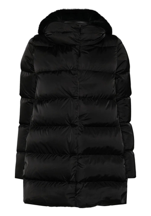 Herno detachable-hood padded coat - Black