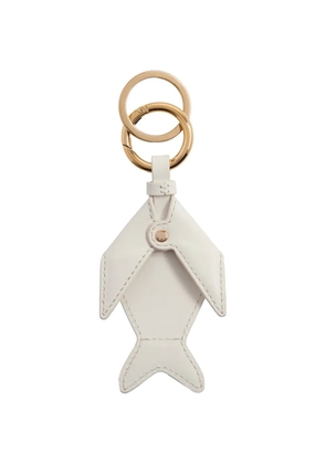 Lancel fish-motif keyring - White