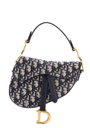 Christian Dior Pre-Owned Saddle Handbag Oblique Canvas Mini shoulder bag - Blue