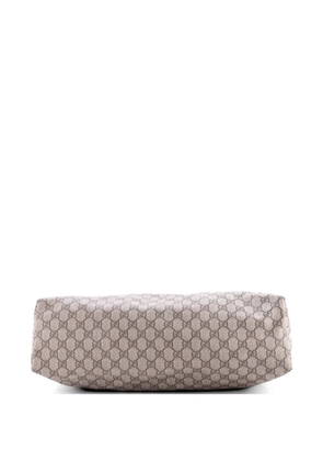 Gucci Pre-Owned Plus GG Coated Canvas with Leather Large tote bag - Brown