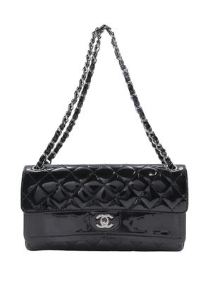 CHANEL Pre-Owned 2005-2006 Quilted Patent Double Flap shoulder bag - Black