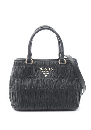 Prada Pre-Owned 2010-2025 Nappa Gaufre satchel - Black