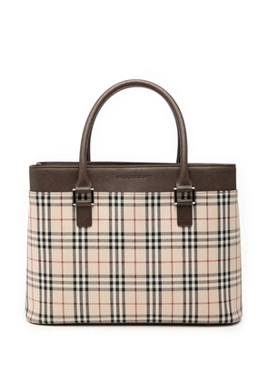 Burberry Pre-Owned 2000-2017 House Check Canvas tote bag - Brown