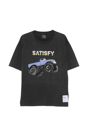 Satisfy graphic-print T-shirt - Grey