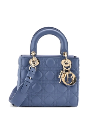 Christian Dior Pre-Owned My ABCDior Lady Dior Bag Cannage Quilt Lambskin crossbody bag - Blue