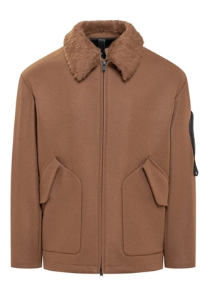 Hevo flap-pocket shirt jacket - Brown