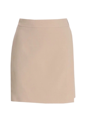 BOSS front-vent mini skirt - Neutrals