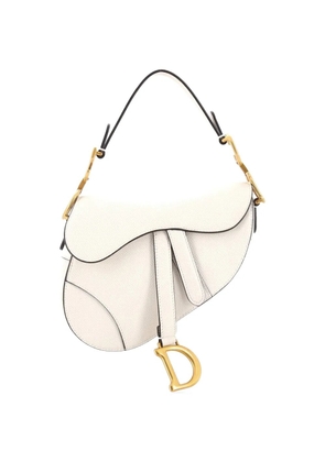Christian Dior Pre-Owned Saddle Handbag Leather Mini shoulder bag - White
