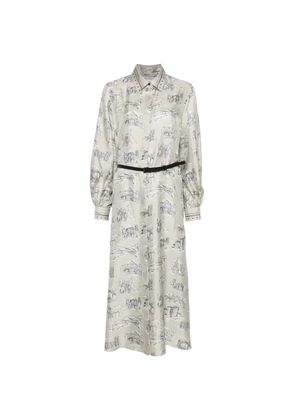 Max Mara patterned shirt dress - Grey