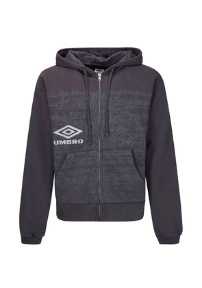 UMBRO x Slam Jam text-print zip-up hoodie - Black