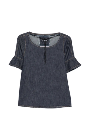 SUSANNE BOMMER contrast-stitching blouse - Blue