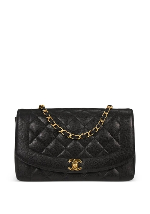 CHANEL Pre-Owned 1995 medium Diana quilted leather shoulder bag - Black