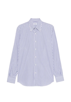 Mazzarelli striped button-down shirt - White