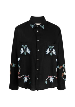 Baziszt embroidered shirt - Black