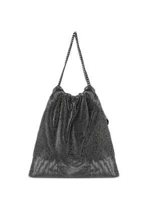 TWENTY FOURHAITCH strass mesh drawstring shoulder bag - Grey
