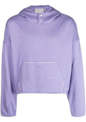Off Duty Pyra logo-embroidered hoodie - Purple