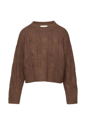 SABLYN cable knit jumper - Brown
