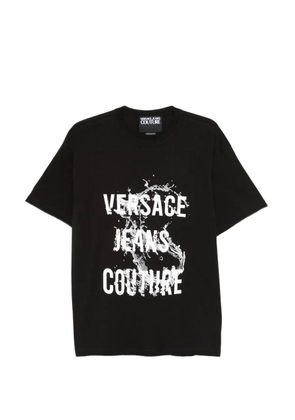 Versace Jeans Couture graphic-lettering T-shirt - Black