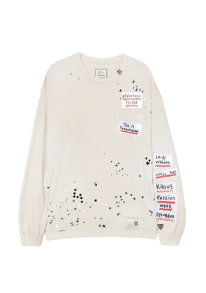 Maison MIHARA YASUHIRO slogan-print T-shirt - Neutrals