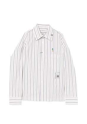 Maison MIHARA YASUHIRO striped shirt - White
