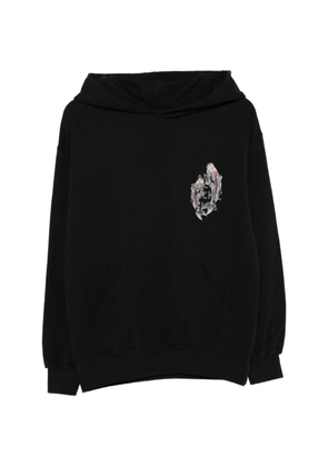 Anti Social Social Club printed embellishment hoodie - Black