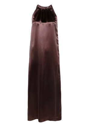 LouLou de Saison Morene halterneck maxi dress - Purple
