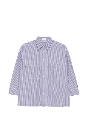 Brunello Cucinelli striped pocket shirt - Blue