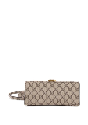 Gucci Pre-Owned x Balenciaga The Hacker Project Hourglass Top Handle Bag GG Coated Canvas Small shoulder bag - Brown