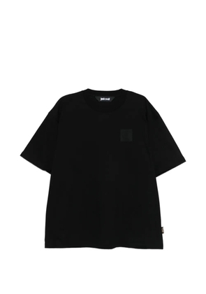 Just Cavalli logo patch T-shirt - Black