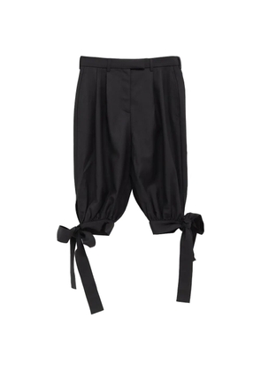 Vaquera tie-hem shorts - Black