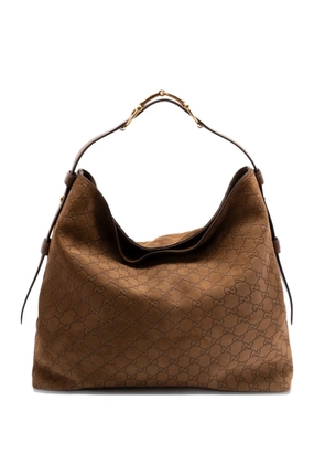 Gucci Beatrix embossed shoulder bag - Brown