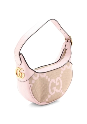Gucci Pre-Owned Ophidia Half Moon Bag Jumbo GG Canvas Mini hobo bag - Pink