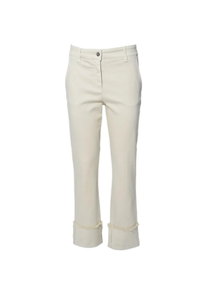 Room 52 frayed trousers - White