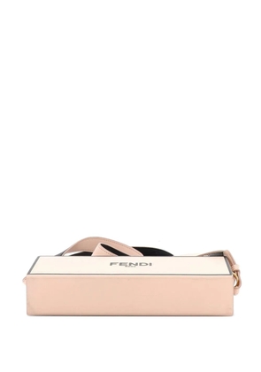 Fendi Pre-Owned Logo Horizontal Box Crossbody Bag Leather clutch bag - Pink