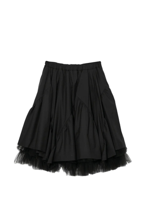 Noir Kei Ninomiya ruffled skirt - Black
