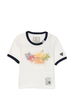 Maison MIHARA YASUHIRO fruit-print T-shirt - White