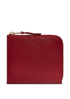 Comme Des Garçons Wallet zip leather wallet - Red