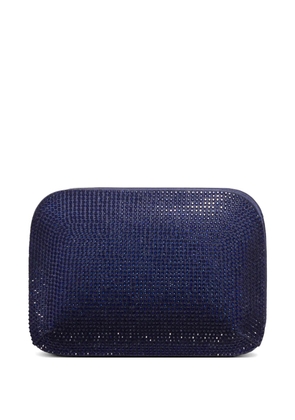 Giorgio Armani crystal chain clutch bag - Blue