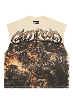 GODSPEED Steel Sharpens Steel sleeveless top - Neutrals