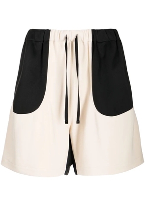 Off Duty Hail colour-block track shorts - Black